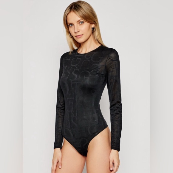 Guess Tops - Guess Long Sleeve Nina Bodysuit